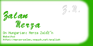 zalan merza business card